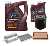 FEBI Controllo Set 7L MANNOL Ceramic 5W-40 Per VW Golf IV 1.6 16V