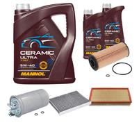 FEBI Controllo Set 7L MANNOL Ceramic 5W-40 Per VW Golf IV 1.9 TDI