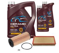 FEBI Controllo Set 7L MANNOL Ceramic 5W-40 Per VW Golf IV 1.9 TDI Seat