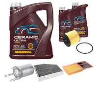 FEBI Controllo Set 7L MANNOL Ceramic 5W-40 Per VW Golf Plus 1.4 16V