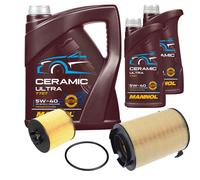 FEBI Controllo Set 7L MANNOL Ceramic 5W-40 Per VW Golf V 1.4 TSI Tiguan