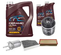 FEBI Controllo Set 7L MANNOL Ceramic 5W-40 Per VW Golf VI 1.4 TSI