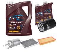 FEBI Controllo Set 7L MANNOL Ceramic 5W-40 Per VW New Beetle 2.0 1.6