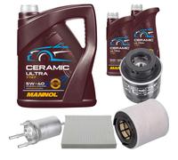 FEBI Controllo Set 7L MANNOL Ceramic 5W-40 Per VW Polo 1.2 TSI Seat Ibiza IV