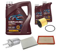 FEBI Controllo Set 7L MANNOL Ceramic 5W-40 Per VW Polo 1.4 16V