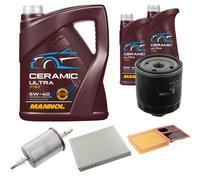 FEBI Controllo Set 7L MANNOL Ceramic 5W-40 Per VW Polo 1.4 16V Seat Ibiza