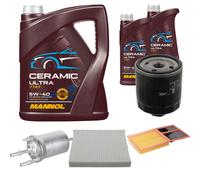 FEBI Controllo Set 7L MANNOL Ceramic 5W-40 Per VW Polo 1.4 Seat Ibiza IV