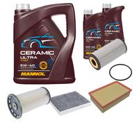 FEBI Controllo Set 7L MANNOL Ceramic 5W-40 Per VW T-ROC 2.0 TSI 4motion Seat