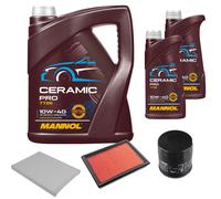 FEBI Controllo Set 7L MANNOL Ceramic Pro 10W-40 Per Renault Koleos I HY_ 2.5