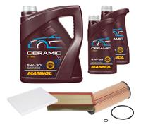 Febi Controllo Set 7L mannol Ceramica 5W-30 Adatto A per . Audi A3 1.9