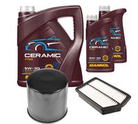 Febi Controllo Set 7L mannol Ceramica 5W-30 per Hyundai IX35 2.0 Kia Sportage