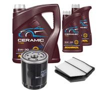 Febi Controllo Set 7L mannol Ceramica 5W-30 per Suzuki Grand Vitara II 2.4