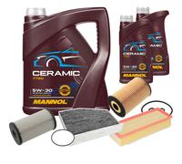 Febi Controllo Set 7L mannol Ceramica 5W-30 per Volkswagen Tiguan 2.0 Tdi