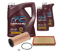 Febi Controllo Set 7L mannol Ceramica 5W-30 per VW Golf IV Variant 1.9