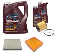 Febi Controllo Set 7L mannol Ceramica 5W-40 per BMW 3er Touring 320i