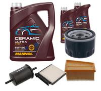 Febi Controllo Set 7L mannol Ceramica 5W-40 per Dacia Duster Logan MCV 1.6