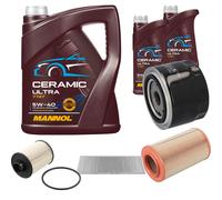 Febi Controllo Set 7L mannol Ceramica 5W-40 per Fiat Ducato Bus 2.3