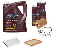 Febi Controllo Set 7L mannol Ceramica 5W-40 per Opel Astra H Caravan 1.7