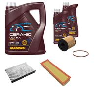 Febi Controllo Set 7L mannol Ceramica 5W-40 per Peugeot 307 1.4 16V Citroen