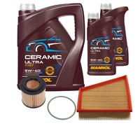 Febi Controllo Set 7L mannol Ceramica 5W-40 per VW Fox 1.2