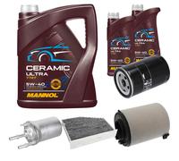 Febi Controllo Set 7L mannol Ceramica 5W-40 per VW Golf V 1.6 Audi