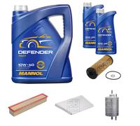 FEBI Controllo Set 7L MANNOL Defender 10W-40 per Mercedes C-Klasse