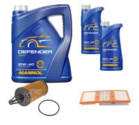 FEBI Controllo Set 7L MANNOL Defender 10W-40 per Mercedes C-Klasse