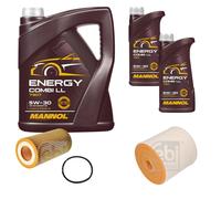 FEBI Controllo set 7L MANNOL Energy Combi LL 5W-30 per Audi A6 Avant C8
