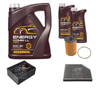 FEBI Controllo Set 7L MANNOL Energy Combi LL 5W-30 Per Porsche Macan 95B