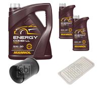 FEBI Controllo Set 7L MANNOL Energy Combi LL 5W-30 Per Toyota Avensis