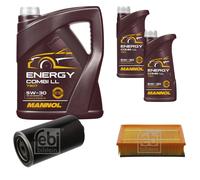 FEBI Controllo set 7L MANNOL Energy Combi LL 5W-30 per Trasportatore di VW (IV)