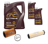 FEBI Controllo set 7L MANNOL Estremo 5W-40 per Mercedes-Benz classe E