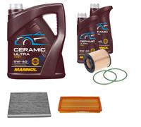 Febi Controllo Set 7L mannol IN Ceramica 5W-40 per Fiat Grande Punto 1.9