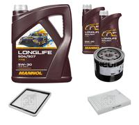 FEBI Controllo set 7L MANNOL Longlife 504/507 5W-30 per Subaru Impreza