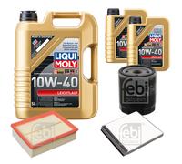 Febi Controllo Set 7L Motore Liqui Moly 10W-40 Basso Attrito per Citroën Xsara