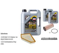 Febi Controllo Set 7L Motore Liqui Moly Top Tec 4100 5W-40 per BMW 3er Touring