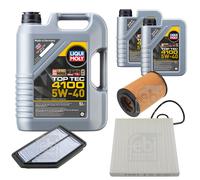 Febi Controllo Set 7L Motore Liqui Moly Top Tec 4100 5W-40 per Honda Cr-V III