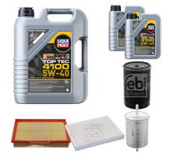 Febi Controllo Set 7L Motore Liqui Moly Top Tec 4100 5W-40 per VW Transporter V