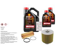 Febi Controllo Set 7L Motul 8100 x-Cess 5W-40 per Audi A6 2.4 3.2 FSI