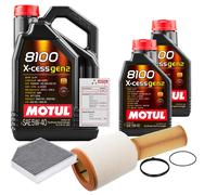 FEBI Controllo Set 7L MOTUL 8100 X-CESS 5W-40 Per Audi A6 2.8 FSI