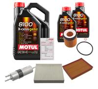 FEBI Controllo Set 7L MOTUL 8100 X-CESS 5W-40 Per BMW 3 Serie 335i