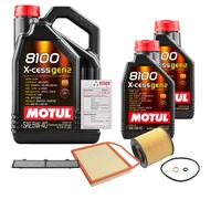 FEBI Controllo Set 7L MOTUL 8100 X-CESS 5W-40 Per BMW 3er Coupe 335i 335xi