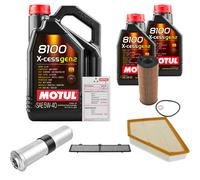 FEBI Controllo Set 7L MOTUL 8100 X-CESS 5W-40 Per BMW 3er Touring 318d