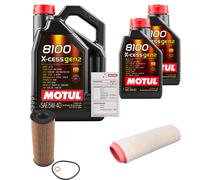 FEBI Controllo Set 7L MOTUL 8100 X-CESS 5W-40 Per BMW 5er Touring 520d