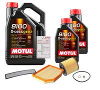 FEBI Controllo Set 7L MOTUL 8100 X-CESS 5W-40 Per BMW X3 2.5 Si xDrive25i