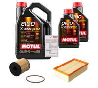 FEBI Controllo Set 7L MOTUL 8100 X-CESS 5W-40 Per Citroën C4 Picasso I 2.0