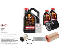 FEBI Controllo Set 7L MOTUL 8100 X-CESS 5W-40 Per Citroën Jumper Kasten 2.2