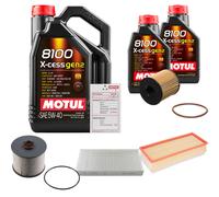 FEBI Controllo Set 7L MOTUL 8100 X-CESS 5W-40 Per Fiat Scudo 2.0 D Multijet