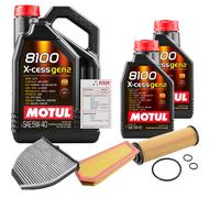 FEBI Controllo Set 7L MOTUL 8100 X-CESS 5W-40 Per Mercedes-Benz C-Klasse