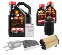 FEBI Controllo Set 7L MOTUL 8100 X-CESS 5W-40 Per Seat Altea XL 2.0 TFSi 4x4